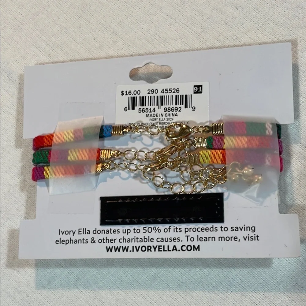 Ivory Ella Kids Bundle Colorful Bracelets Chokers & Earring , 7 pieces NWT